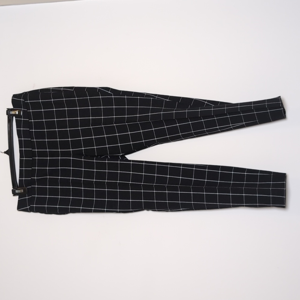NWT Talbots‎ Chatham Ankle Pants - Window Pane Black Cotton Spandex 8 Petites - Picture 2 of 10